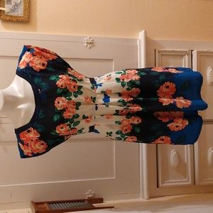 Just Ginger floral dress Sz M